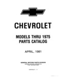 Previous Page - Chassis and Body Parts Catalog P&A 11 April 1981